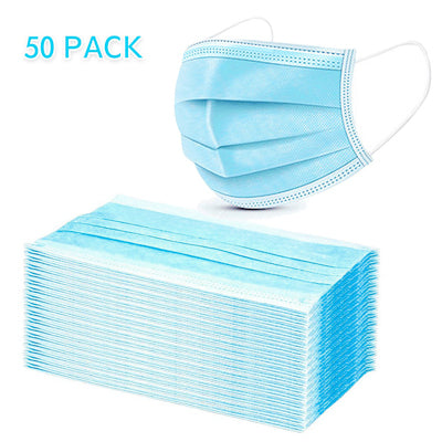 20-Pack Disposable Fabric Not Rated One Size Fits Most All- Purpose Face  Mask in the Face Masks department at